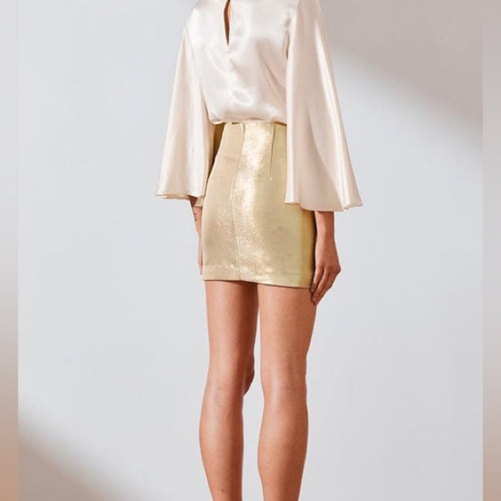 Shona Joy-The Luna Ruffle Mini Skirt, size 8 - Picture 2 of 4